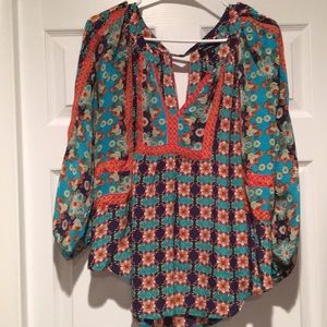 Tolani silk blouse from anthropologie
